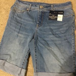Blue jean shorts